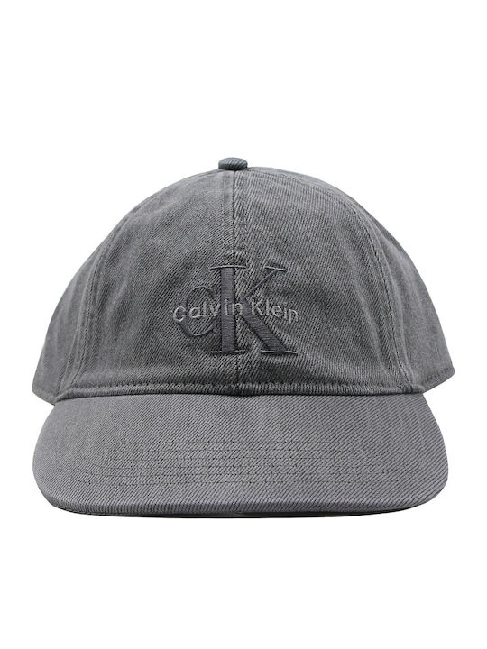 Calvin Klein Lv04g5007g Yh9 Monologo Embroidery Denim Baseba Dark Grey