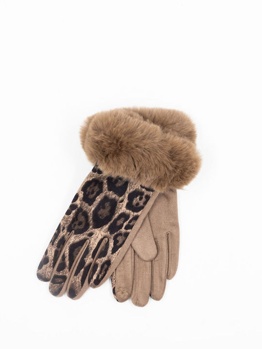 Beige Handschuhe Berührung