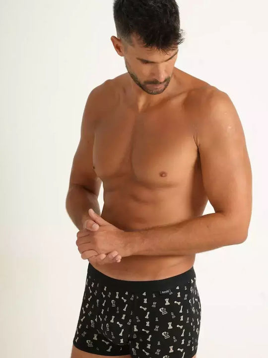 Bonatti Roberto Men's Boxers Black with Pattern...