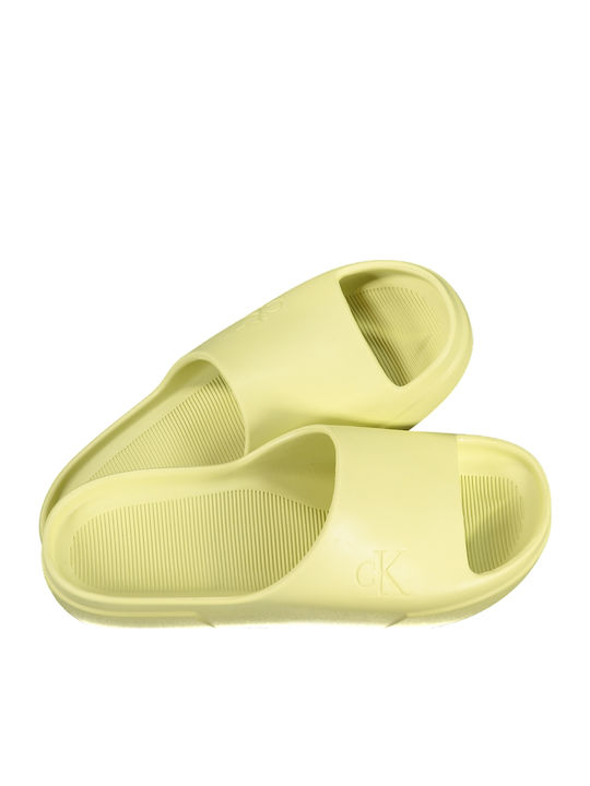Calvin Klein Ανδρικά Slides Κίτρινα