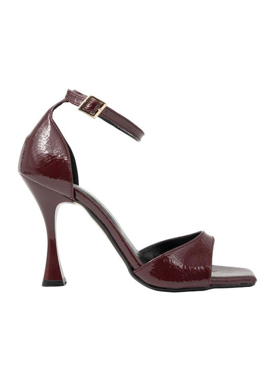 Michailidis Collection Sandals Burgundy