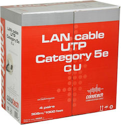 Conotech U/UTP Cat.5e Καλώδιο Ethernet 305m Γκρι Conotech U/UTP Cat.5e Καλώδιο Ethernet 305m Γκρι