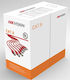 Hikvision Flat U/UTP Cat.6 Gigabit Network Cable Outdoor 305m White