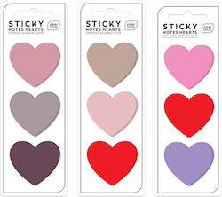 Int Sticky Notes Hearts 75 Pieces Various Random Colours