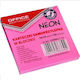 Note Autocolante Office Products Neon 76x76mm 100 Bucăți Roz 14046611-13