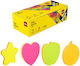 Deli Display 12 Pieces Memo Pads Stickers Shapes 4 Designs 80 Sheets 76x76mm Stick Up
