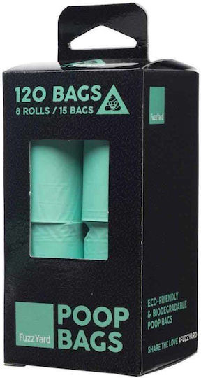 Fuzzyard Biodegradable Dog Excrement Removal Bags 8 Units x 15 Bags