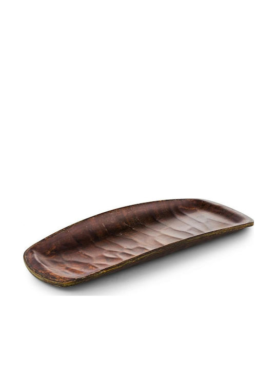Tria Hybrid Servierplatte Rechtecke Melamin Chestnut 33,5x13,5 cm