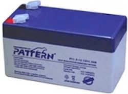 Pattern Battery PT1.3-12 Батерия UPS 12V 1.3Ah Pattern Battery PT1.3-12 Батерия UPS 12V 1.3Ah