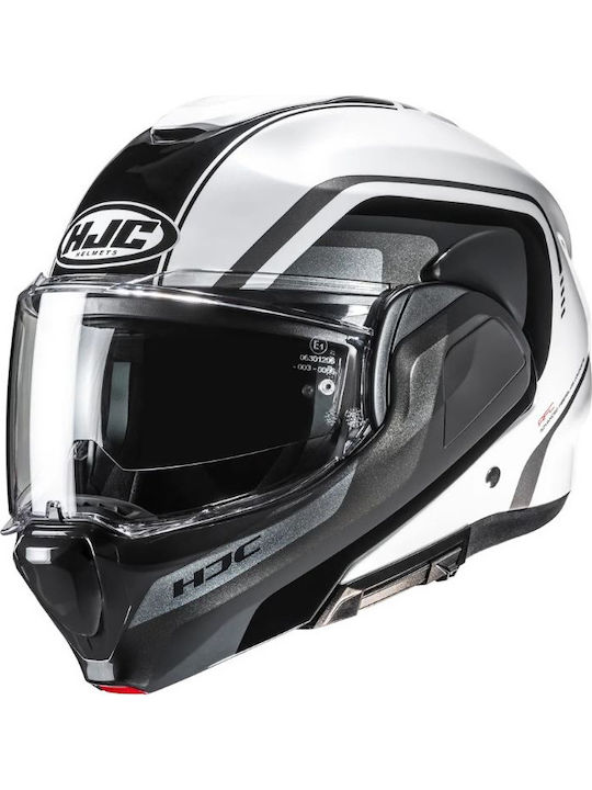 HJC F100 Reff MC1 Motorcycle Helmet Flip-Up ECE...
