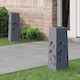 vidaXL Set of 2 Solar Lights Street Warm White ...