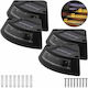 Led Waterproof Set of 4 Solar Lights Warm White 3000K with Photocell IP65