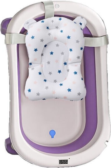 Little Mom Cadă pliabilă pentru bebeluși cu termometru Roz