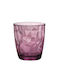 Bormioli Rocco Rock Set of Glasses for White Wine made of Glass in Purple Color 6pcs