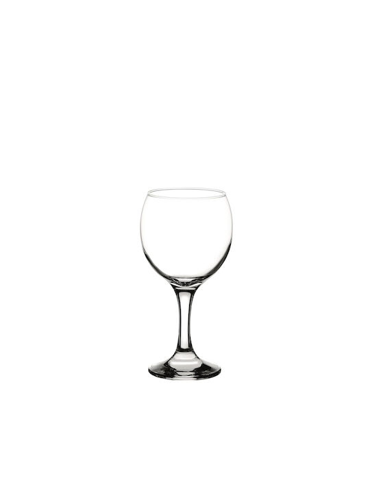 Espiel Bistro Set of Glasses for White and Red Wine made of Glass in Red Color 225ml 6pcs