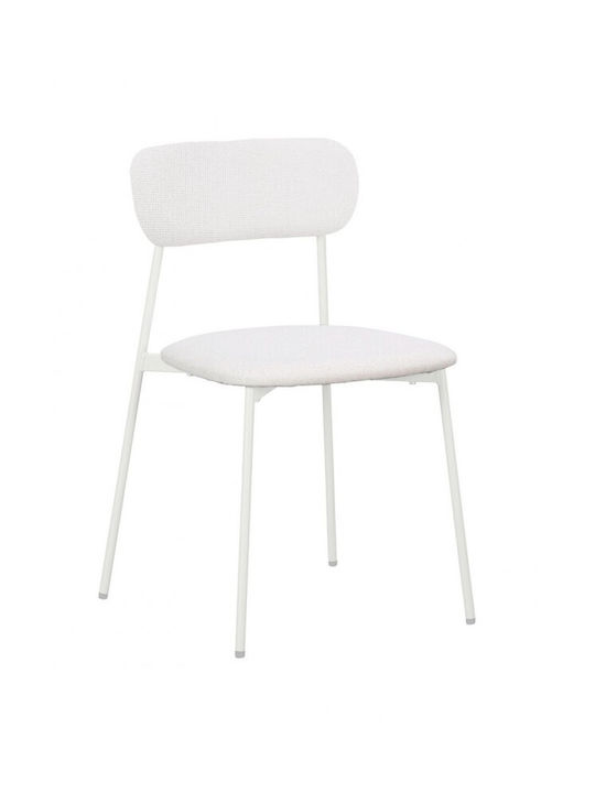 Inka Dining Room Fabric Chair White 45x49x78cm ...