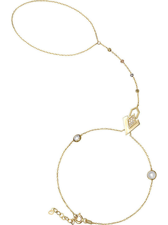 Kritsimis Γυναικείο Βραχιόλι Αλυσίδα από Χρυσό 14Κ