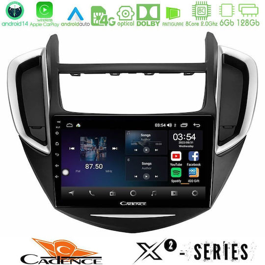 Cadence Car Audio System for Chevrolet Trax 2013-2020 (Bluetooth/USB/WiFi/GPS/Apple-Carplay/Android-Auto) with Touch Screen 9"