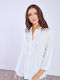 Celestino Women's Shirt Three Quarter Sleeve White