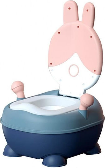 Little Mom Potty Vas cu Capac Albastru
