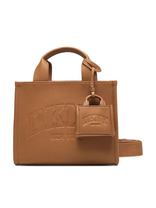 DKNY Hadlee Γυναικεία Τσάντα Tote Χειρός Καφέ