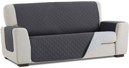 Sofazip Husă Elastică Canapea cu două locuri Dark Grey - Light Grey 110εκ. 1buc SZMATGRIINCDESC