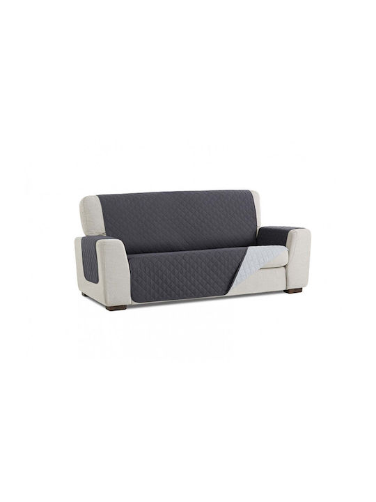 Sofazip Ελαστικό Κάλυμμα Τριθέσιου Καναπέ Dark Grey - Light Grey 160εκ.