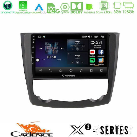 Cadence Ηχοσύστημα Αυτοκινήτου για Renault Kadjar 2015-2021 (Bluetooth/USB/WiFi/GPS/Apple-Carplay/Android-Auto) με Οθόνη Αφής 9"