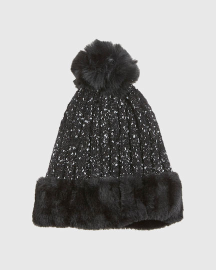 Beanie Beanie Knitted in Black color