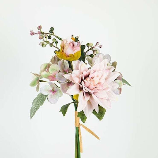 Strauß aus künstlichen Blumen Dahlien Rosa 40cm