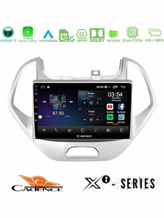 Cadence Auto-Audiosystem für Ford E-Commerce-Website 2016-2020 (Bluetooth/USB/WiFi/GPS/Apple-Carplay/Android-Auto) mit Touchscreen 9"