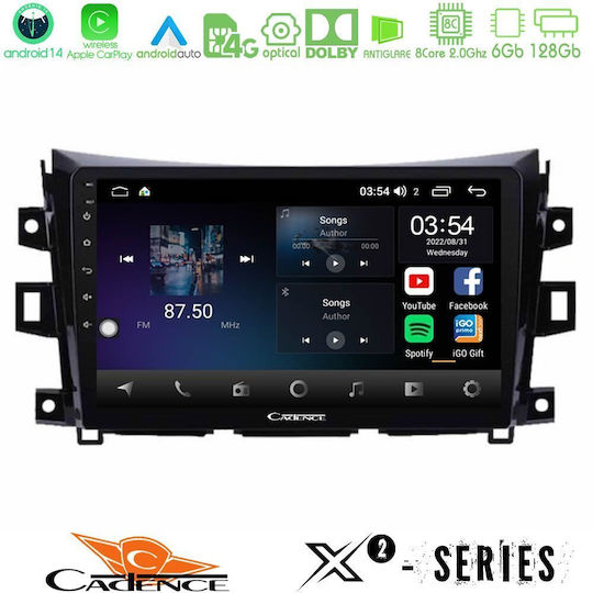 Cadence Ηχοσύστημα Αυτοκινήτου για Nissan Navara / NP300 2016-2021 (Bluetooth/USB/WiFi/GPS/Apple-Carplay/Android-Auto) με Οθόνη Αφής 9"