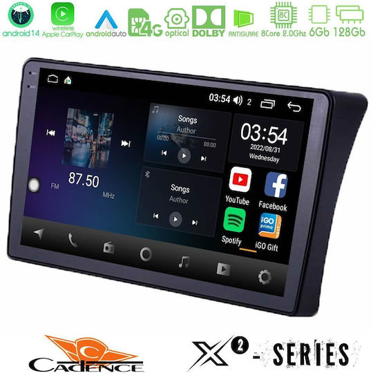 Cadence Car Audio System for Nissan Navara / Pathfinder 2004-2016 (Bluetooth/USB/WiFi/GPS/Apple-Carplay/Android-Auto) with Touch Screen 9"