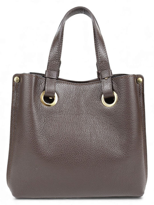 Passaggio Leather Кожена Дамска Чанта Тоут Ръчн...