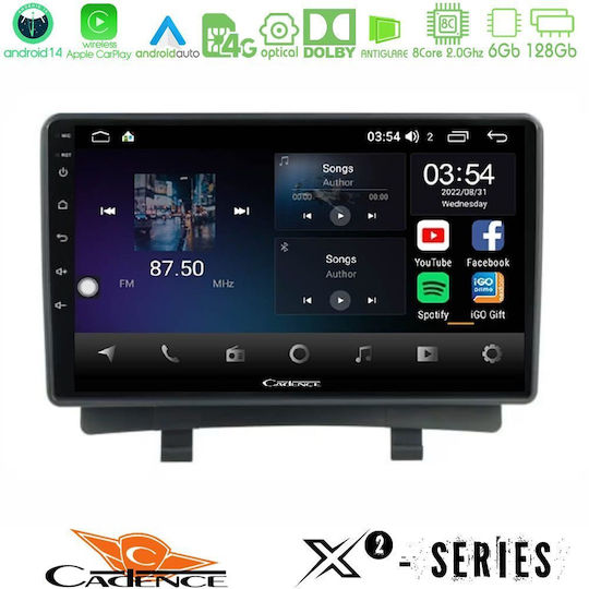 Cadence Car Audio System for Opel Zafira / Zafira Tourer 2012-2016 (Bluetooth/USB/WiFi/GPS/Apple-Carplay/Android-Auto) with Touch Screen 9"