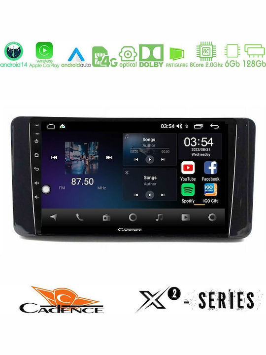 Cadence Car Audio System for Skoda Kamiq 2019-2022 (Bluetooth/USB/WiFi/GPS/Apple-Carplay/Android-Auto) with Touch Screen 9"