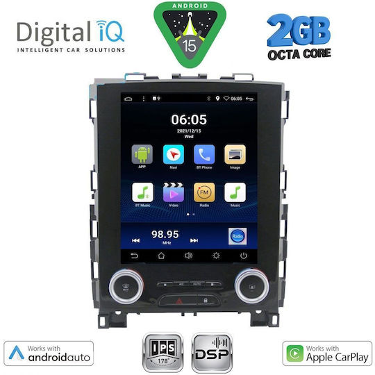 Digital IQ Ηχοσύστημα Αυτοκινήτου για Renault Koleos / Megane 2016 (Bluetooth/USB/AUX/WiFi/GPS/Apple-Carplay/Android-Auto) με Οθόνη Αφής 9.7"