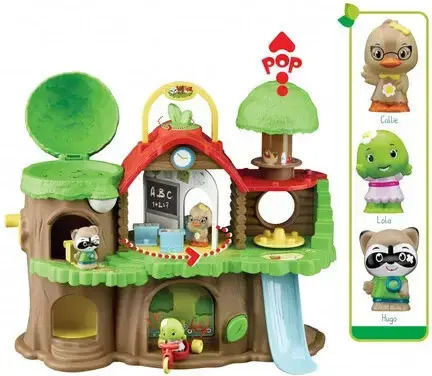 Mare Școală Joc Educațional 3 Personaje 9 Accesorii Klorofil