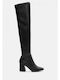 Damenstiefel Über dem Knie Schwarz