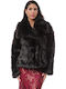Women's Short Fur Black