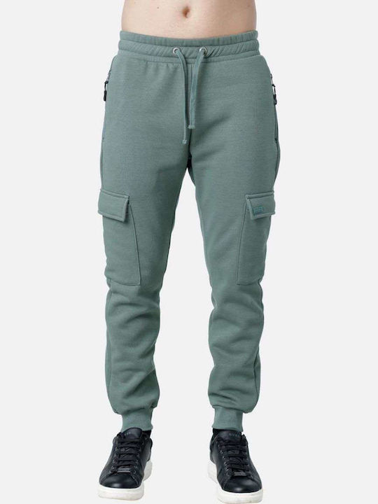 Paco & Co Cargo Sweatpants with Elastic Green
