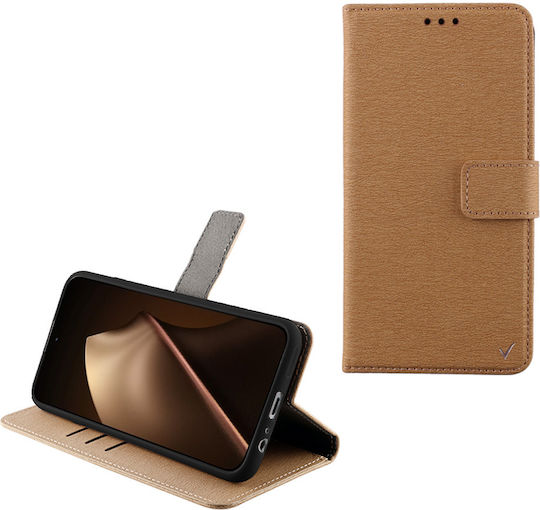 Volte-Tel Book Δερματίνης / Σιλικόνης Χρυσό (Xiaomi 15T Pro)