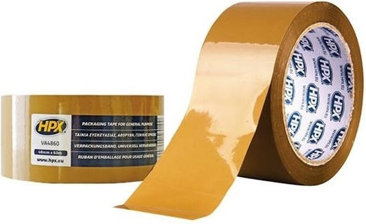 HPX Ταινία Συσκευασίας Αθόρυβη 48mm x 60m σε Καφέ Χρώμα
