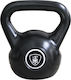 Kettlebell Gusseisen Plastikbeschichtet Schwarz 8kg