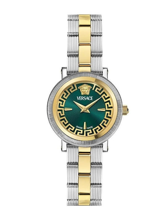 Versace Greca Flourish Ceas de Damă cu Multicolor Brățară Metalică