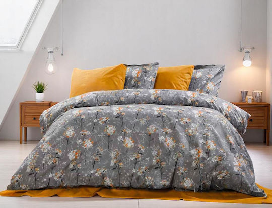 Linea Home Duvet Cover Single 160x240 Mural Grey