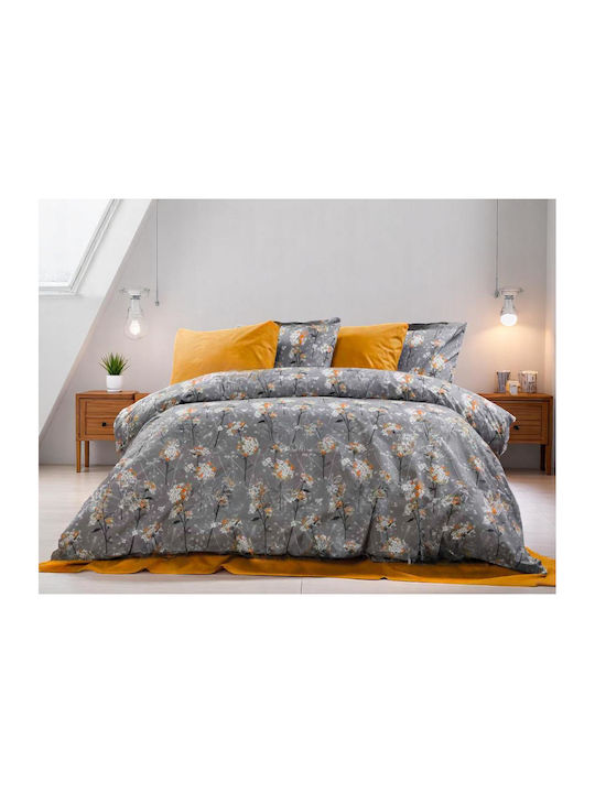 Linea Home Duvet Cover Single 160x240 Mural Grey