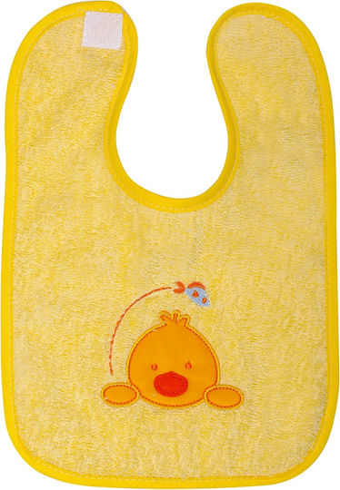 Duet Baby Bavetă din 100% Bumbac cu autocolant Galben 2buc