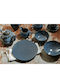 Cryspo Trio Porcelain Salad Bowl Blue 16x16x6.5cm