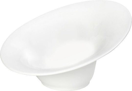Espiel Wavy Porcelain Salad Bowl White 17.5x15.8x9cm